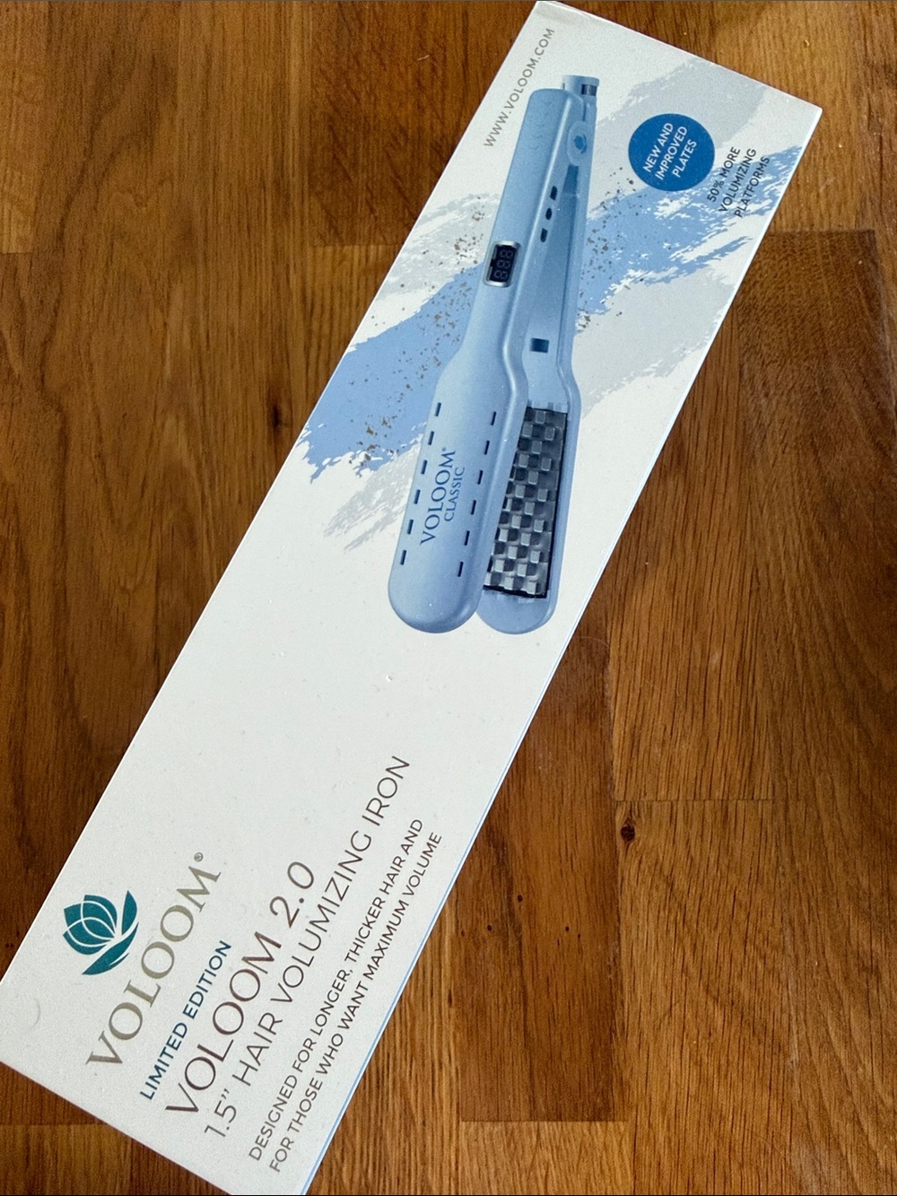 Voloom 2.0 1.5" Hair Volumizing Iron — Light Blue